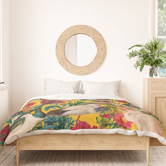 FLORAL AND BIRDS XVIII Duvet Cover Gallery Image 3
