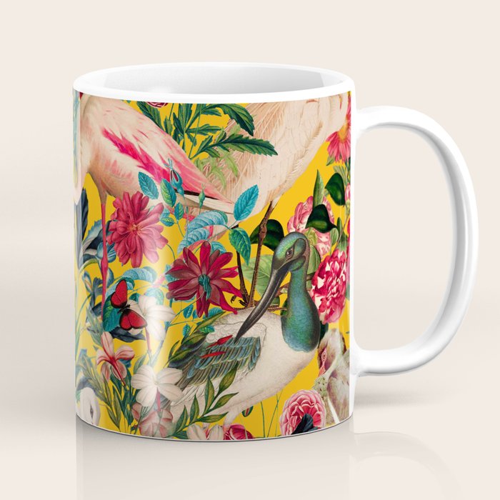FLORAL AND BIRDS XVIII Coffee Mug Gallery Image 1