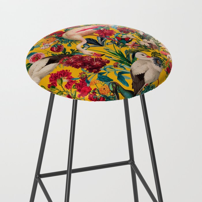 FLORAL AND BIRDS XVIII Stool Gallery Image 2