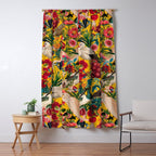 FLORAL AND BIRDS XVIII Window Curtain Gallery Image 5