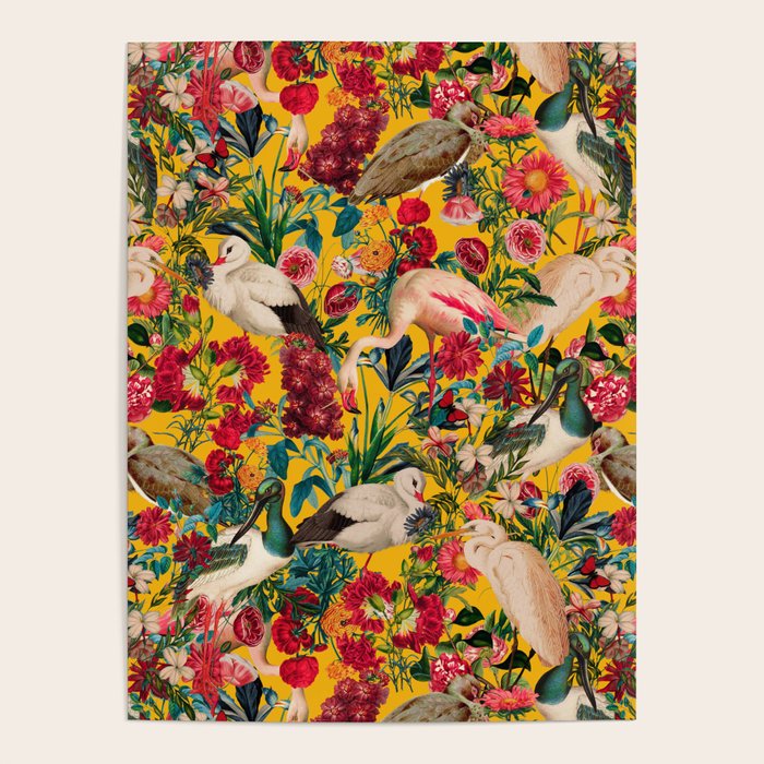 FLORAL AND BIRDS XVIII Poster Gallery Image 4