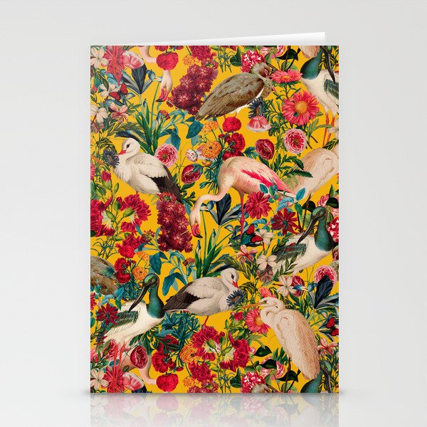 FLORAL AND BIRDS XVIII Stationery Card Gallery Image 1