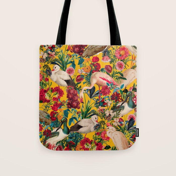 FLORAL AND BIRDS XVIII Tote Bag Gallery Image 1