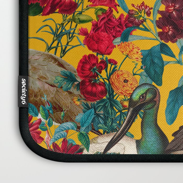 FLORAL AND BIRDS XVIII Laptop Sleeve Gallery Image 3