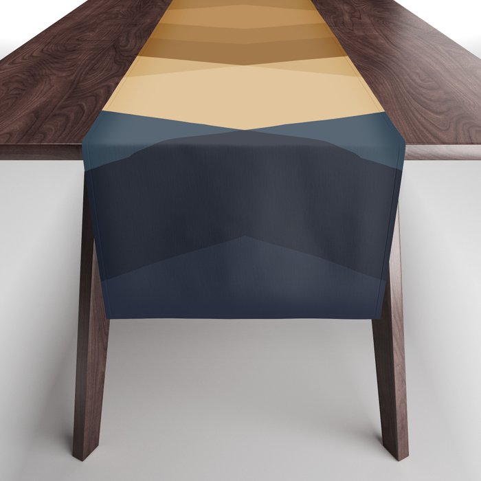 Bold Geometric Triangles V Table Runner Gallery Image 1