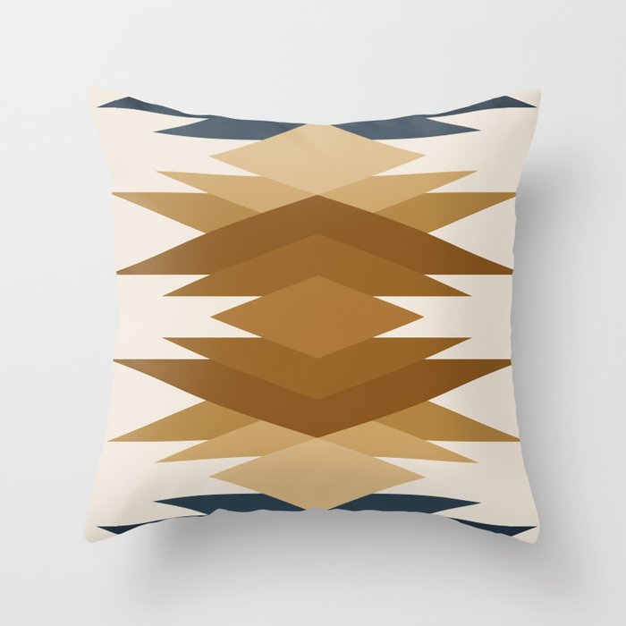 Bold Geometric Triangles V Throw Pillow Gallery Image 6