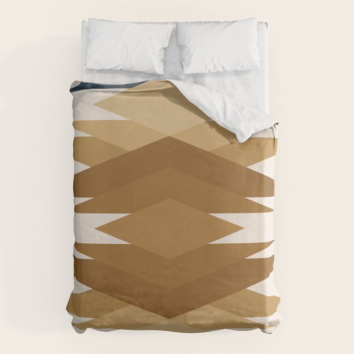 Bold Geometric Triangles V Duvet Cover Gallery Image 6