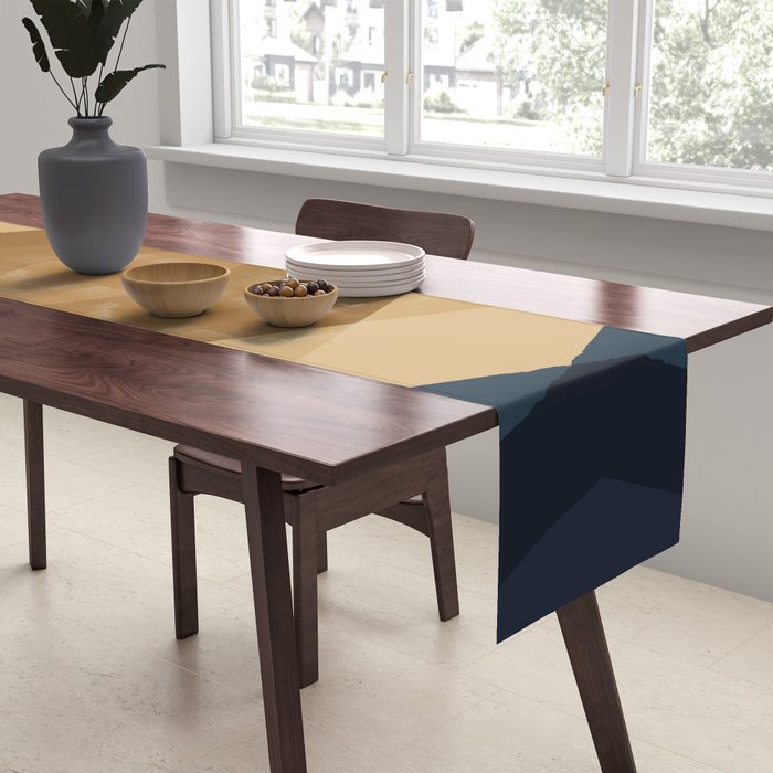 Bold Geometric Triangles V Table Runner Gallery Image 2