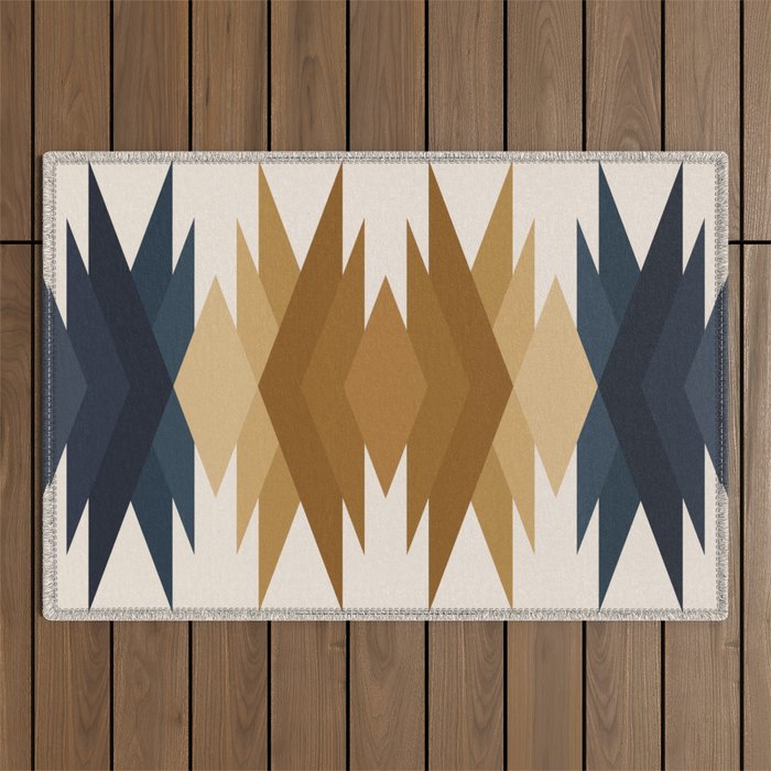Bold Geometric Triangles V Outdoor Rug Gallery Image 1