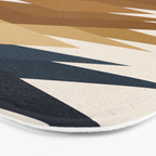 Bold Geometric Triangles V Bath Mat Gallery Image 3