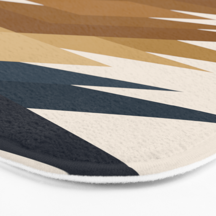 Bold Geometric Triangles V Bath Mat Gallery Image 3