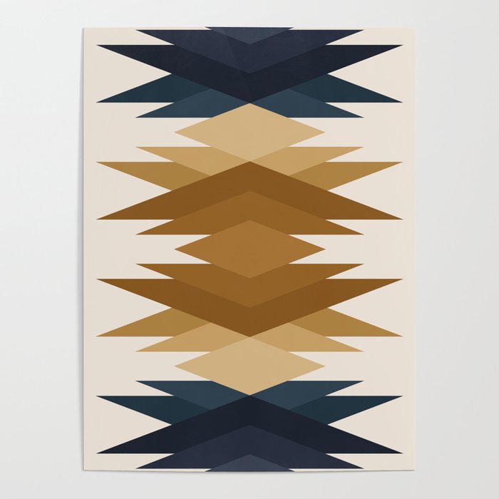 Bold Geometric Triangles V Poster Gallery Image 4