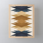 Bold Geometric Triangles V Mini Art Print Gallery Image 1