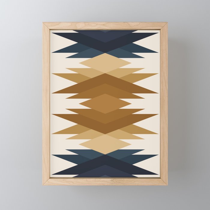 Bold Geometric Triangles V Mini Art Print Gallery Image 1