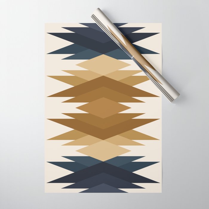 Bold Geometric Triangles V Wrapping Paper Gallery Image 1