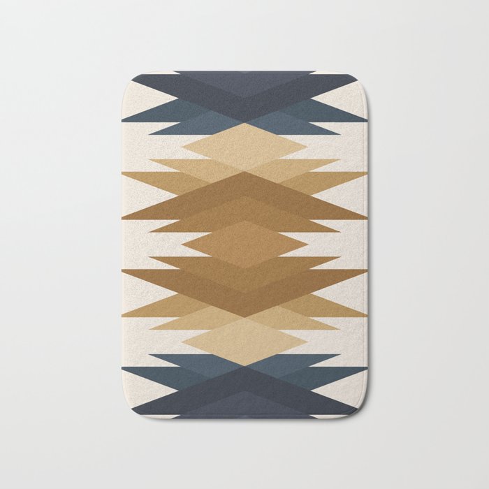 Bold Geometric Triangles V Bath Mat Gallery Image 1