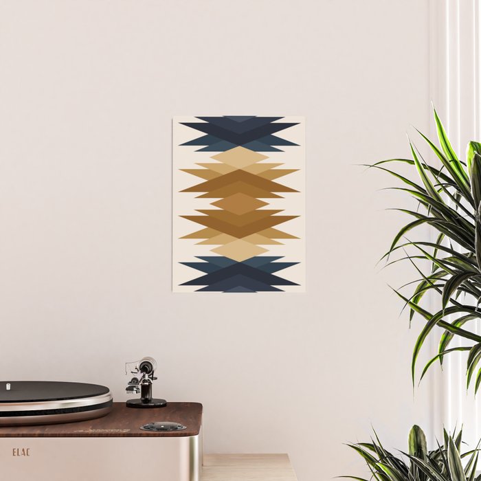 Bold Geometric Triangles V Poster Gallery Image 2