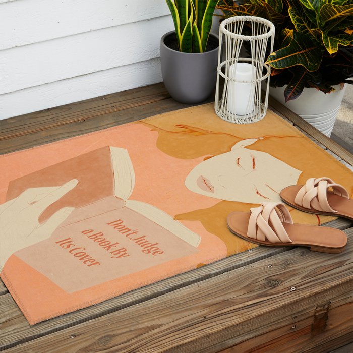 Donât Judge a Book By Its Cover 3 Outdoor Rug Gallery Image 2