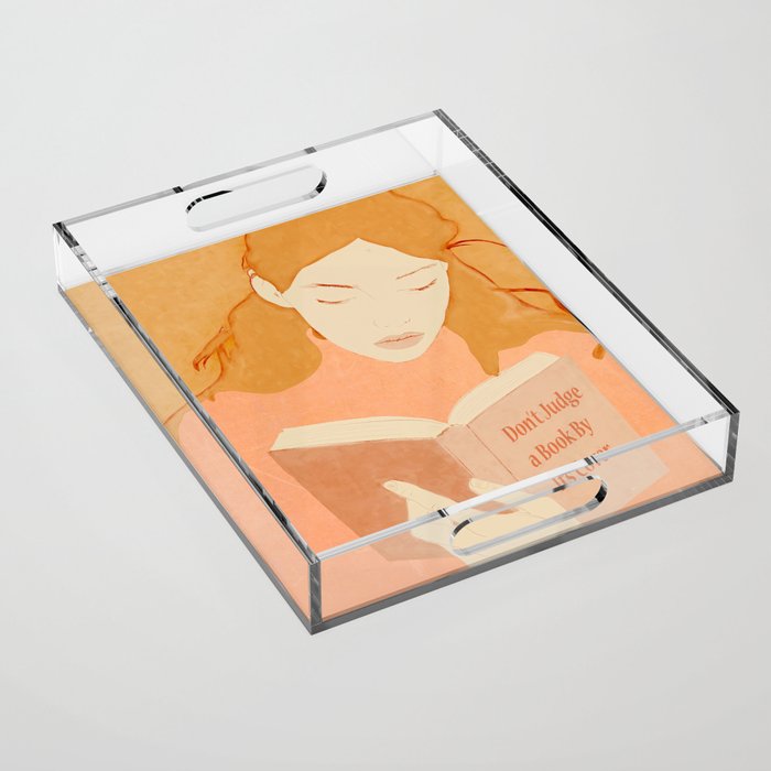 Donât Judge a Book By Its Cover 3 Acrylic Tray Gallery Image 1