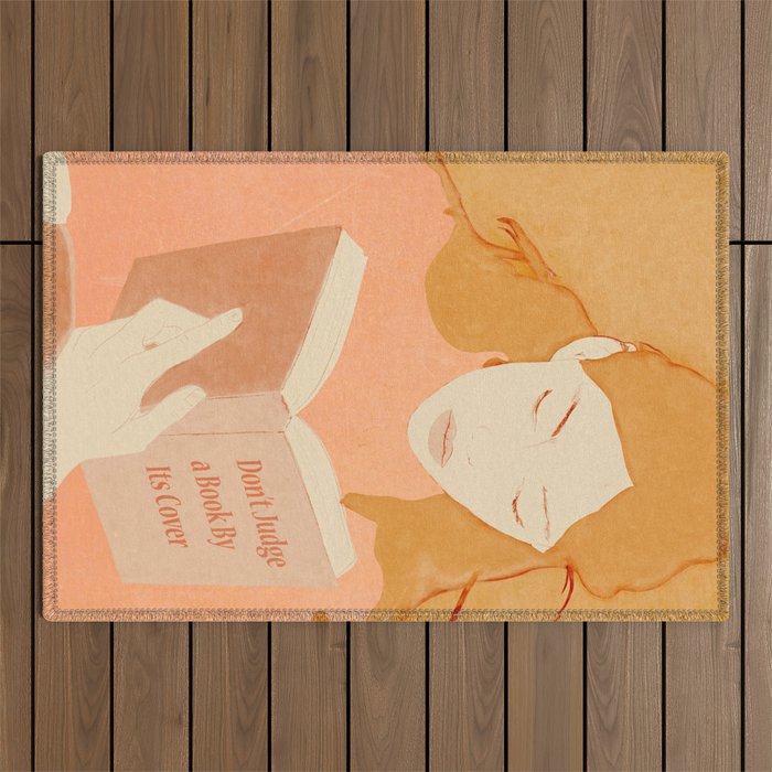 Donât Judge a Book By Its Cover 3 Outdoor Rug Gallery Image 1