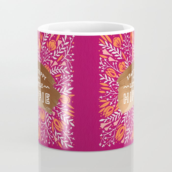Stay Trippy Little Hippie - Fuchsia Palette Coffee Mug Gallery Image 4