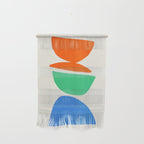 Stacked Stones: Mid Century Abstraction Wall Hanging Gallery Image 1
