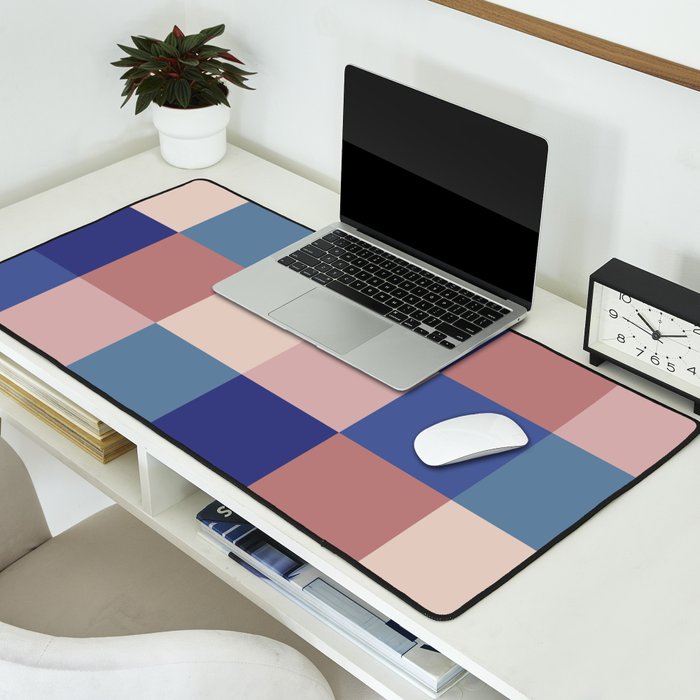 Bold Colorful Checks Pattern - Large XV Desk Mat Gallery Image 2