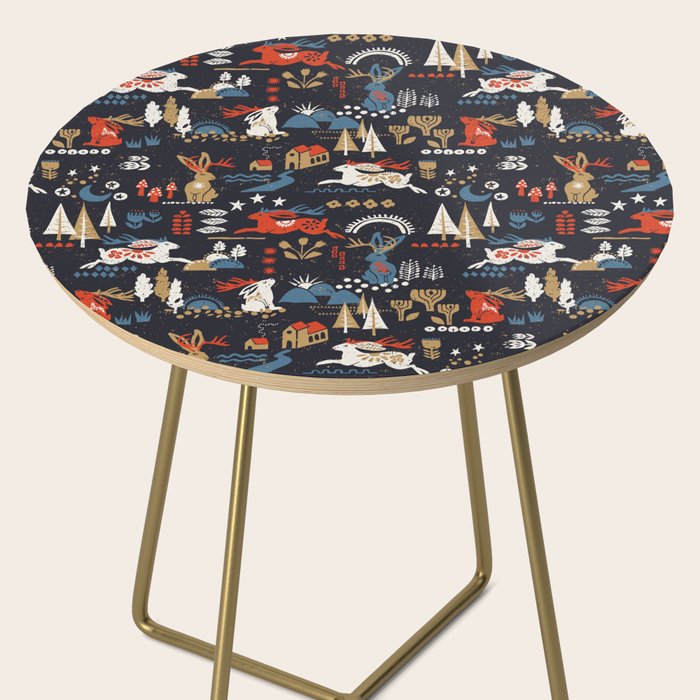 Happy nordic Wolpertinger dark Side Table Gallery Image 2