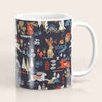 Happy nordic Wolpertinger dark Coffee Mug Gallery Image 1