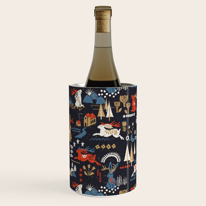 Happy nordic Wolpertinger dark Wine Chiller Gallery Image 1