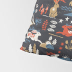 Happy nordic Wolpertinger dark Pillow Sham Gallery Image 4