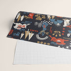 Happy nordic Wolpertinger dark Wrapping Paper Gallery Image 2