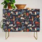 Happy nordic Wolpertinger dark Credenza Gallery Image 1