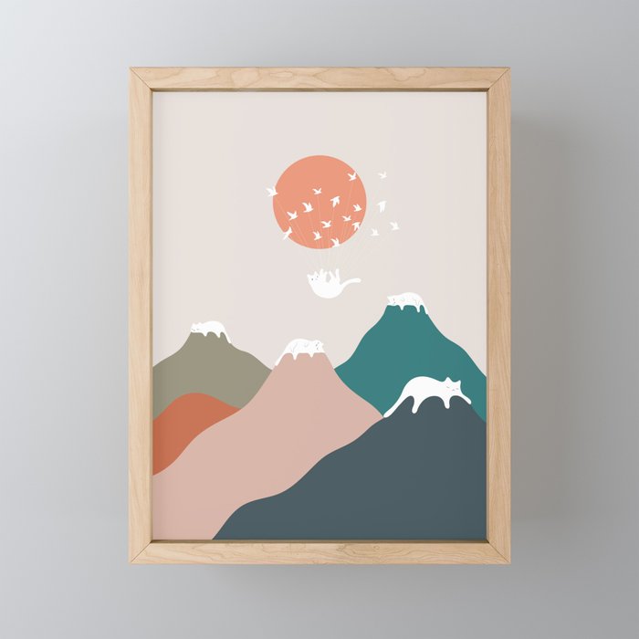 Cat Landscape 193 Mini Art Print Gallery Image 1