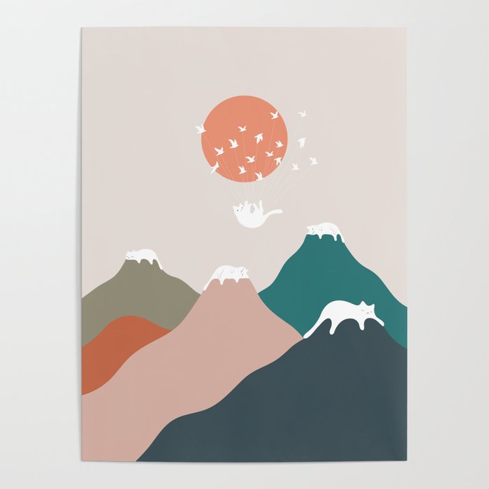 Cat Landscape 193 Poster Gallery Image 4