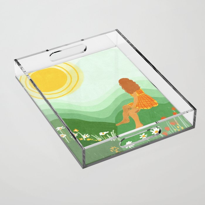 Warm summer day Acrylic Tray Gallery Image 1