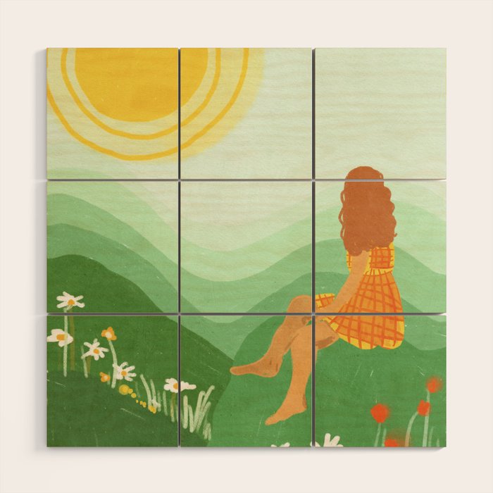 Warm summer day Wood Wall Art Gallery Image 1