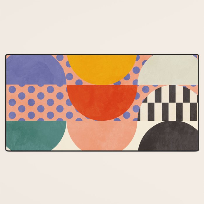 mid century modern shapes 6 22 Desk Mat Gallery Image 3