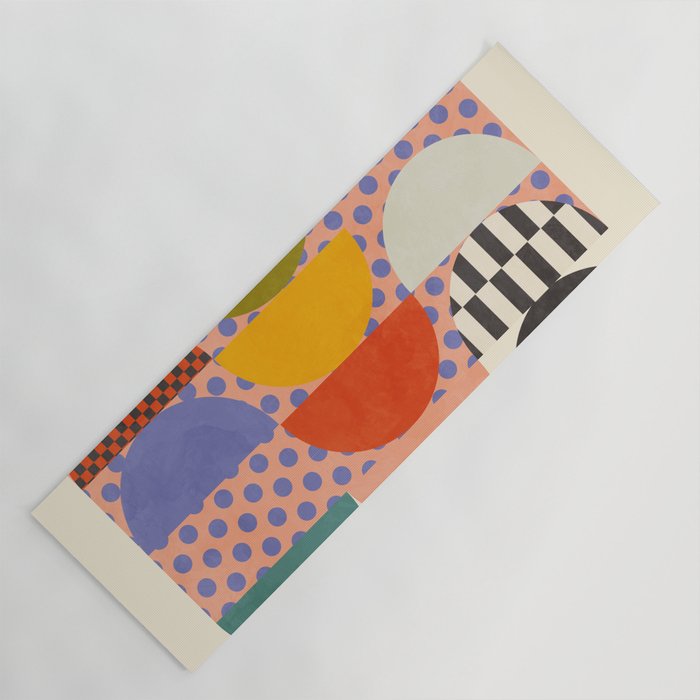 mid century modern shapes 6 22 Yoga Mat Gallery Image 1