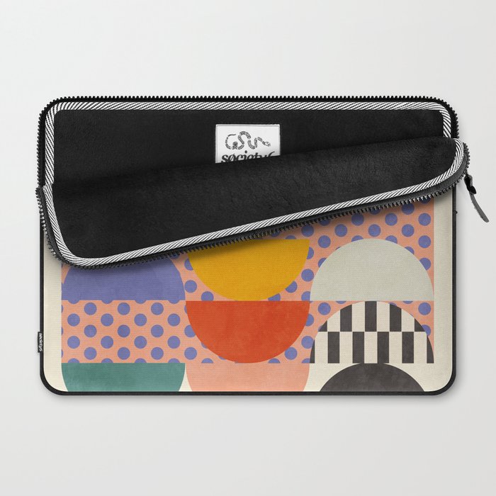 mid century modern shapes 6 22 Laptop Sleeve Gallery Image 2