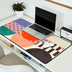 mid century modern shapes 6 22 Desk Mat Gallery Image 2