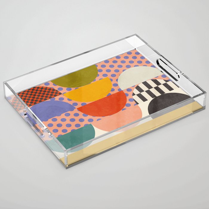 mid century modern shapes 6 22 Acrylic Tray Gallery Image 1