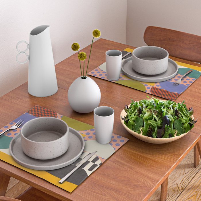 mid century modern shapes 6 22 Placemat Gallery Image 2