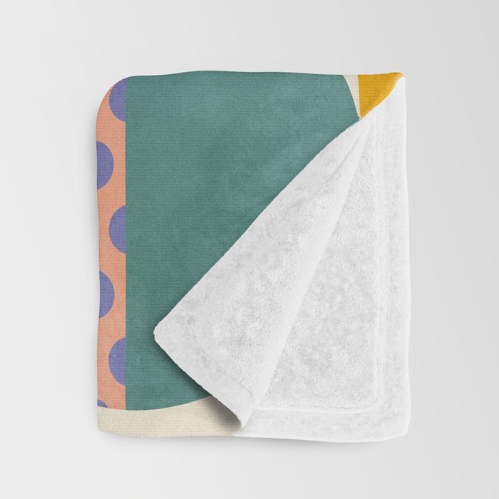 mid century modern shapes 6 22 Throw Blanket Gallery Image 3