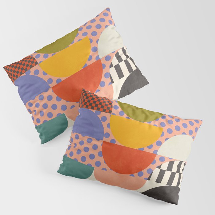 mid century modern shapes 6 22 Pillow Sham Gallery Image 3