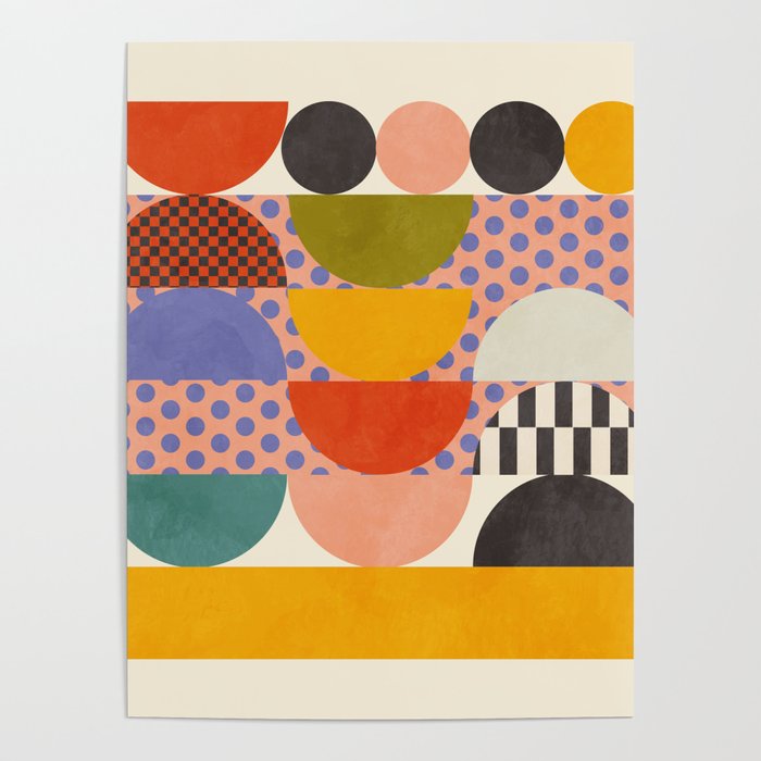 mid century modern shapes 6 22 Poster Gallery Image 4