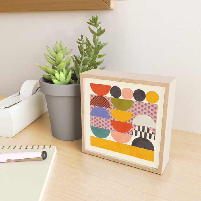 mid century modern shapes 6 22 Mini Art Print Gallery Image 2