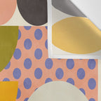 mid century modern shapes 6 22 Wall Tapestry Gallery Image 3
