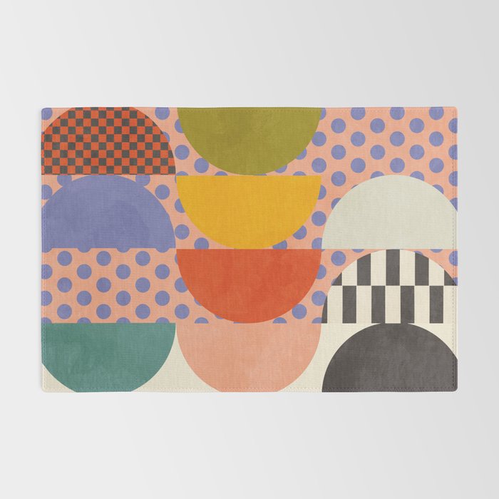 mid century modern shapes 6 22 Rug Gallery Image 2