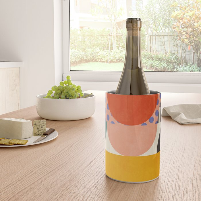 mid century modern shapes 6 22 Wine Chiller Gallery Image 4